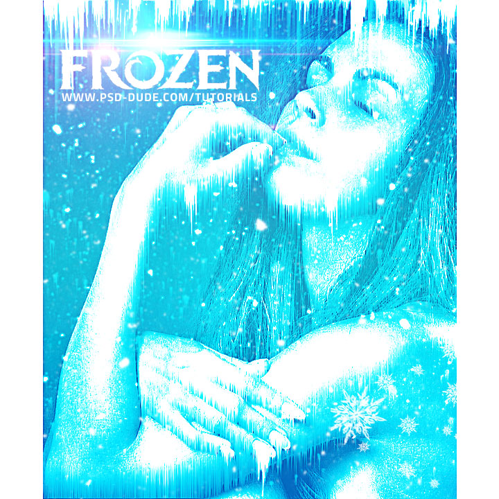 Frozen Ice Photo Effect Photoshop Tutorial