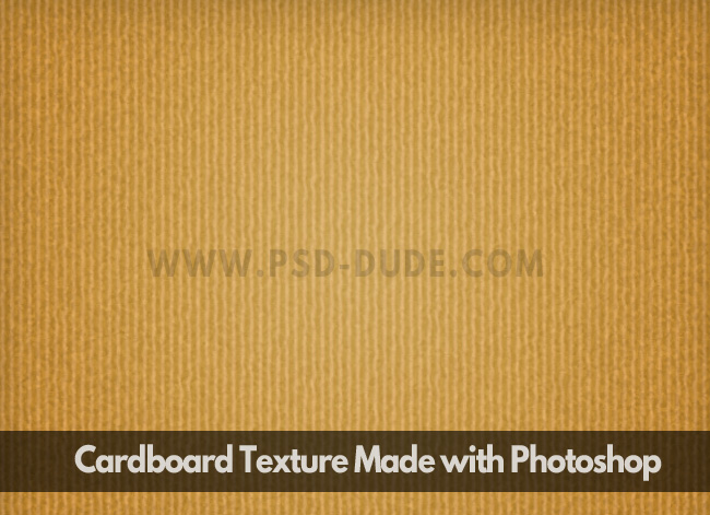 Cardboard Texture Photoshop Tutorial