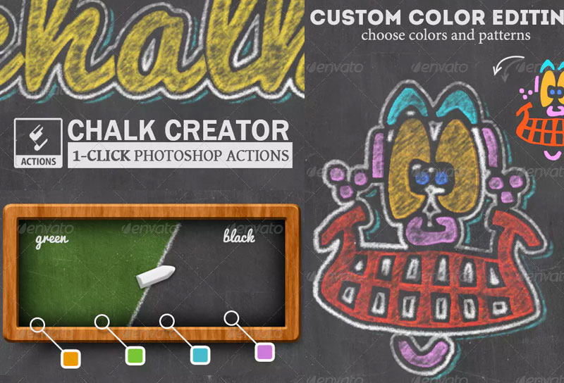 Chalk Photoshop Action