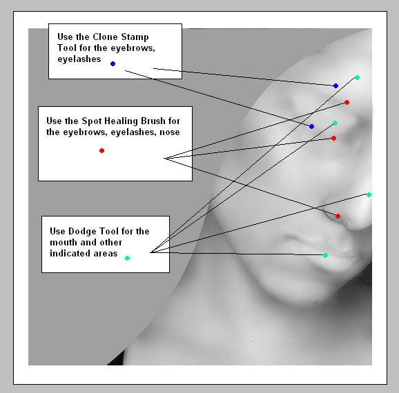 chocolate-tablet-effect tutorial intermediary image