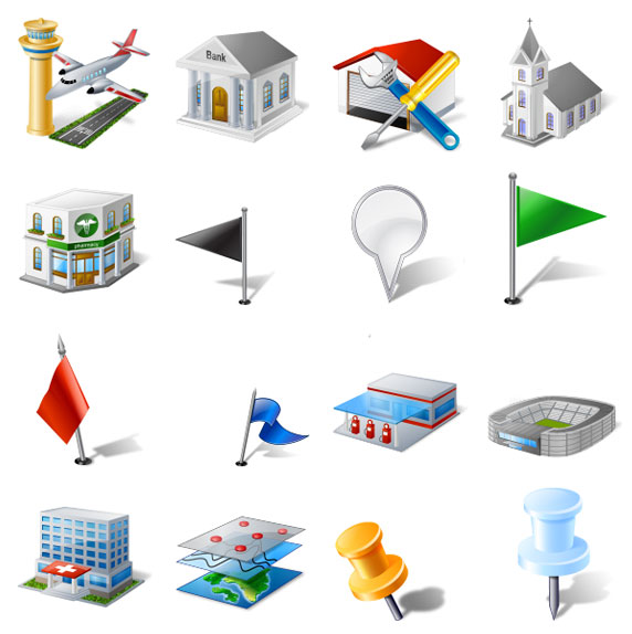 3D-bulding-transport-icons-map