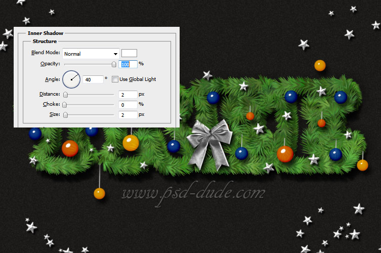 Create a Christmas Tree Photoshop Text Effect - Photoshop tutorial ...
