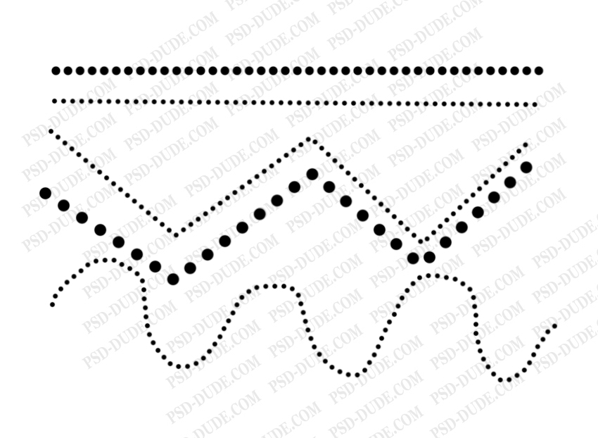 dotted line in Photoshop