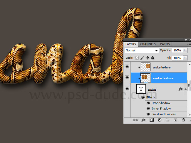 Photoshop Tutorial: Dragon, Snake and Reptile Skin Texture