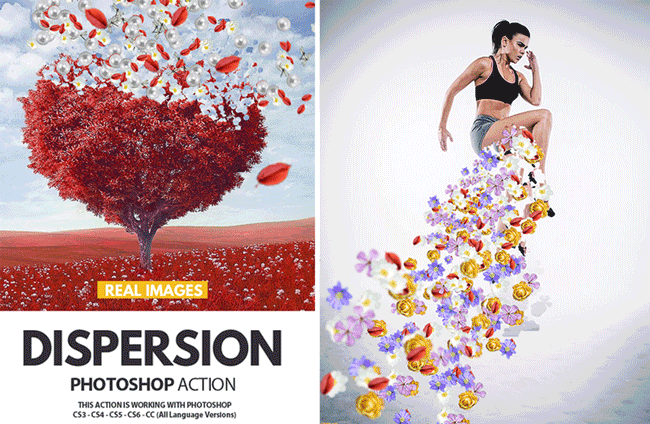 dispersion photoshop action download free