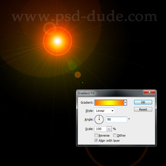 Add Lens Flare Photoshop