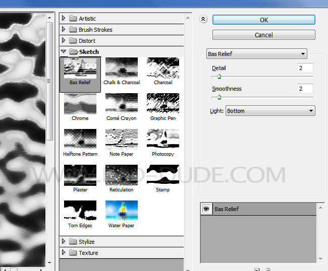 Photoshop Bas Relief To Create Realistic Water Ripples Effect In Photoshop