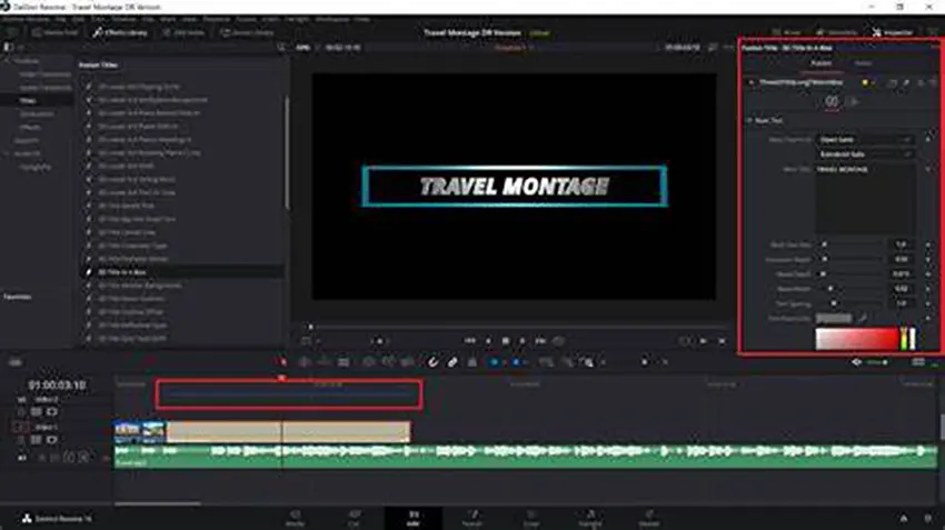How to Add Text in DaVinci Resolve