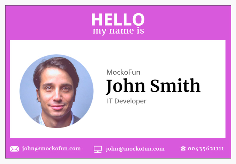 ID Card Design Template