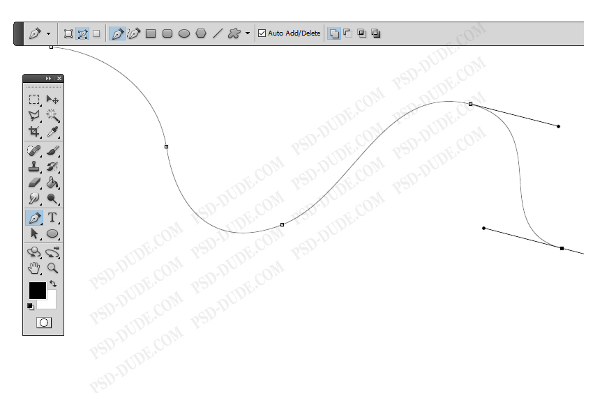 how to draw curved lines in photoshop