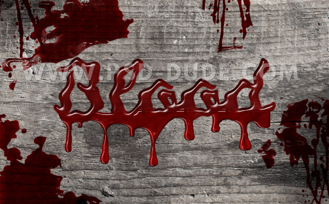 Dripping Blood Text Effect in Photoshop Tutorial | PSDDude