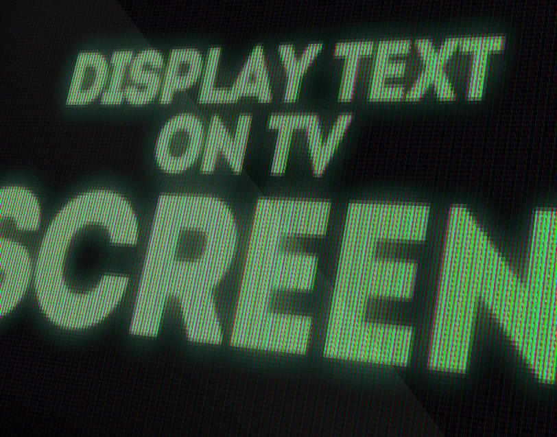 How to Make a TV Screen Texture Text