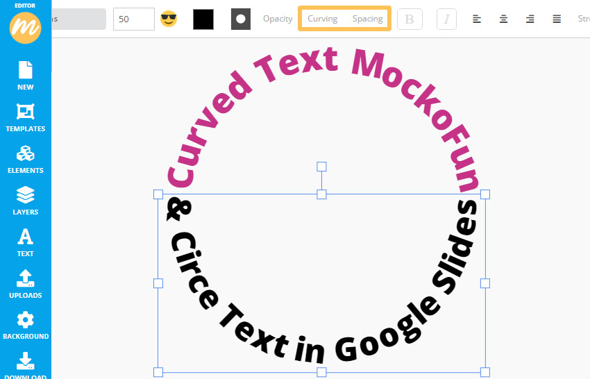 Curved Text