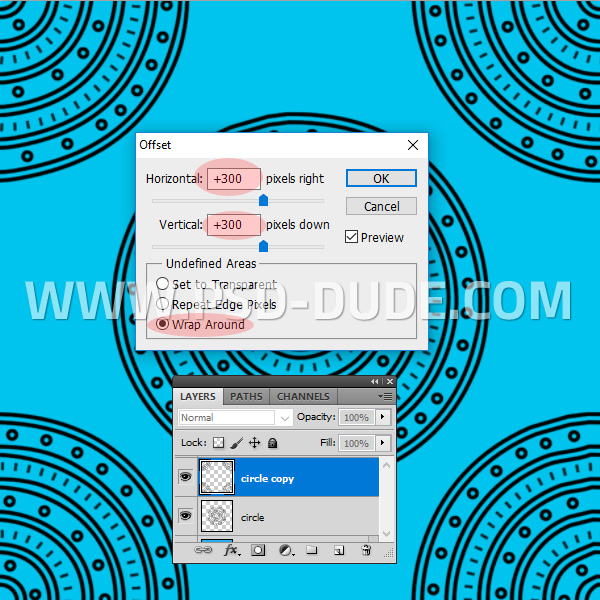 Offset Repeat Pattern Design In Photoshop