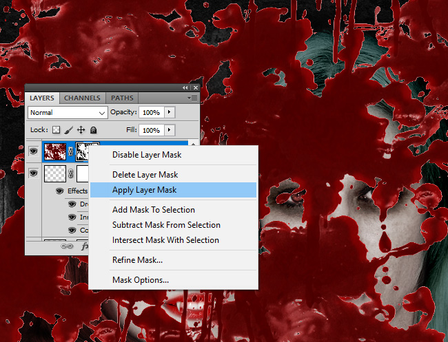 photoshop apply layer mask