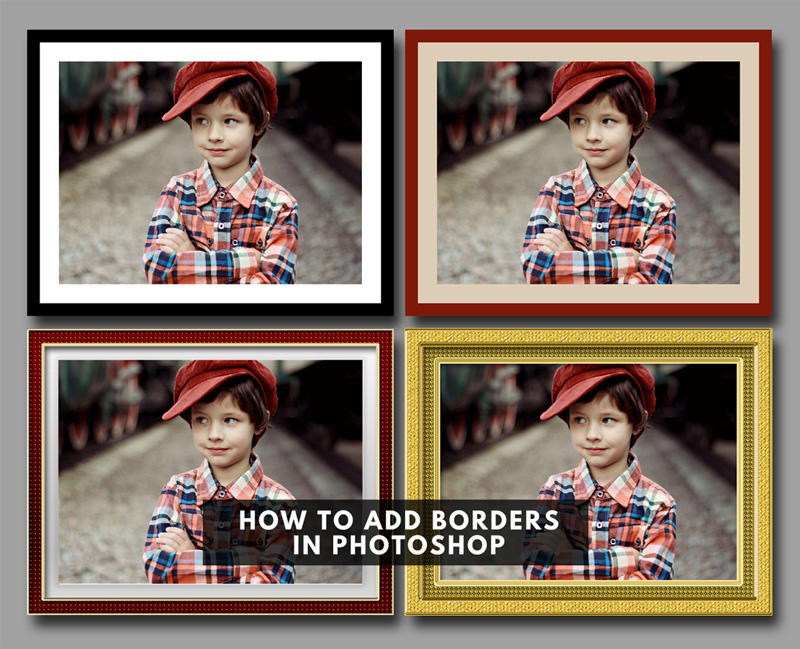 add border to a picture in photoshop
