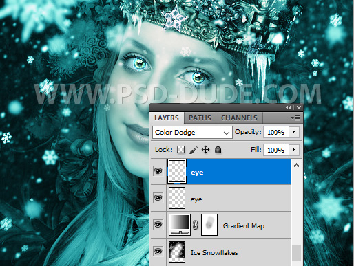 Frosted Portrait Eyes Effect In Photoshop