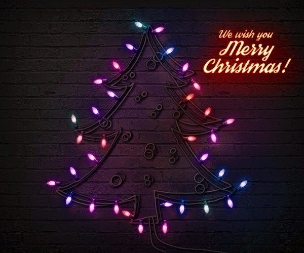 Christmas Tree Lights Photoshop Action