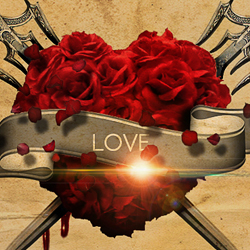 Bloody Roses Heart Photoshop Tutorial
