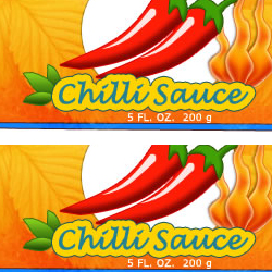 Make a nice Hot Chilli Sauce Label in Photoshop