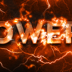 Electric Lightning Text Effect In Photoshop