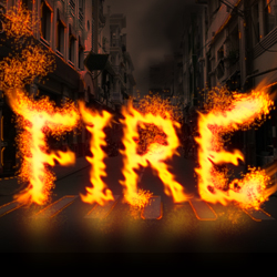 Create a Fire Text in Photoshop Using Actions