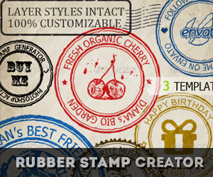 Rubber Stamp Generator Photoshop Action