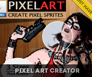 Pixel Art Generator Photoshop Action