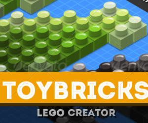 3D Isometric Toy Bricks Photoshop Action