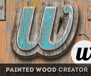 Painted Wood Photoshop Actions