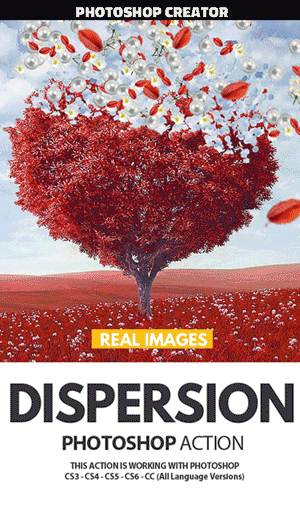 Dispersion with Real Images Photoshop Action