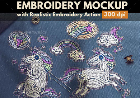 Photoshop Embroidery Action