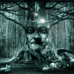How to Make Tree Faces in Photoshop: Lost Princess in the Magic Forest