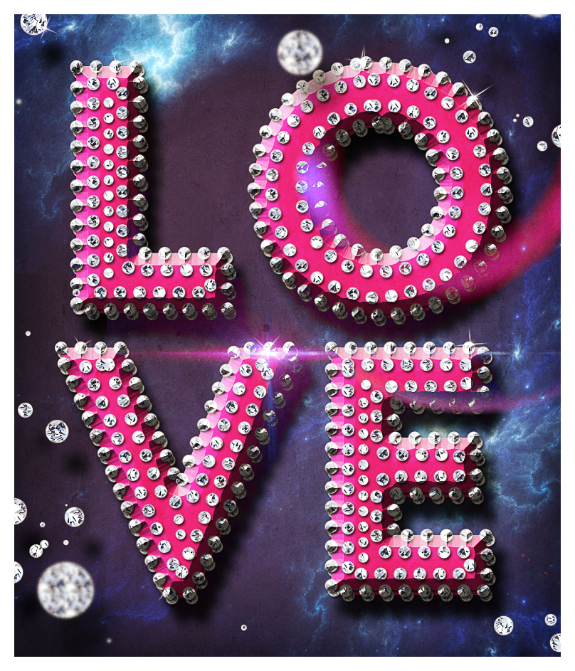 love text style photoshop