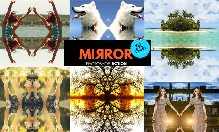 mirror photoshop-action