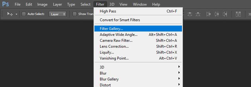 Photoshop Filter Gallery