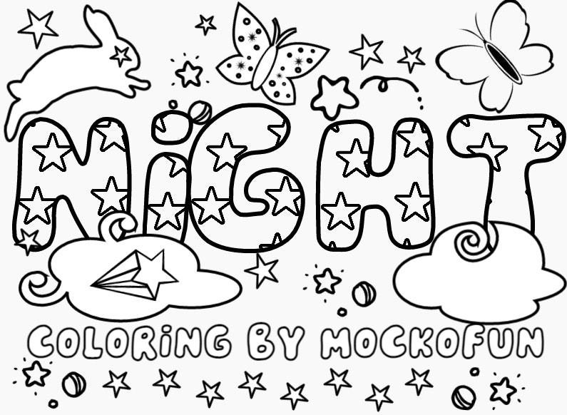 Word Coloring Pages