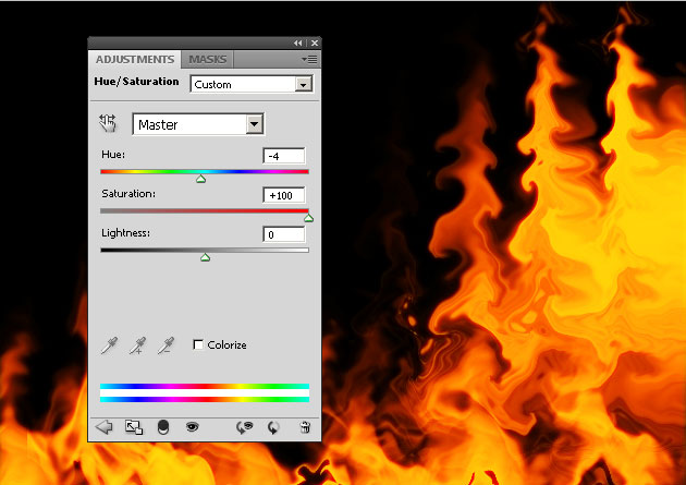 Photoshop Fire Colors