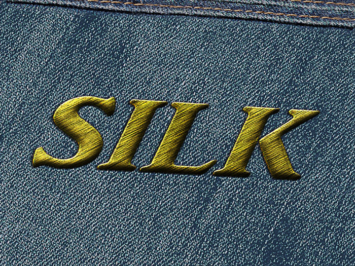 silk embroidery effect in photoshop