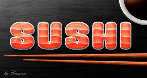 Free Sushi Photoshop Layer Style