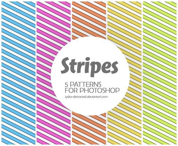 Stripe Patterns Photoshop PAT File