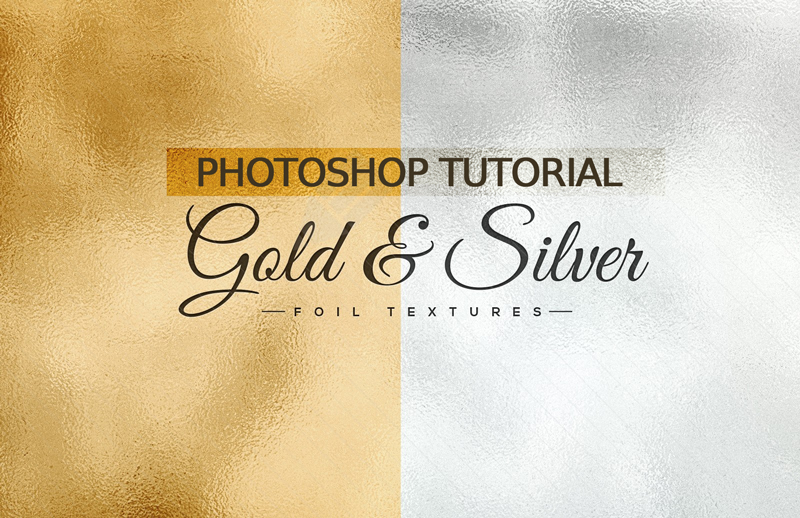 Create Gold and Silver Reflective Foil Textures with Photoshop