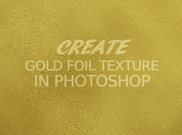 Golden Texture Created in Photoshop from Scratch