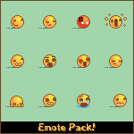 Emote
 Pack by KlauS92 photoshop resource collected by psd-dude.com from deviantart