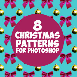 Free Christmas Ornament Patterns for Photoshop psd-dude.com Resources
