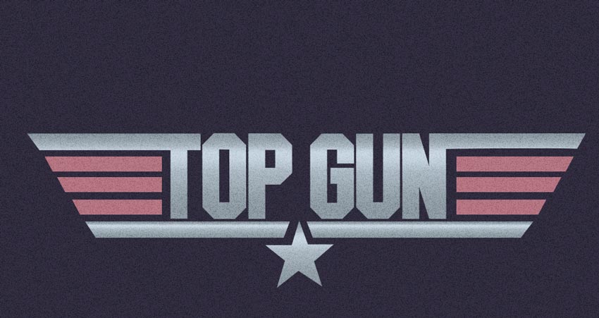Top Gun Text Effect