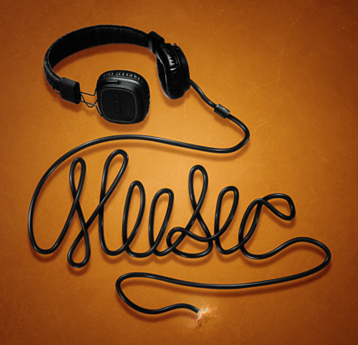 Electric Cable Typography in Adobe Photoshop and Illustrator