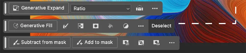 Adobe Photoshop Contextual Task Bar