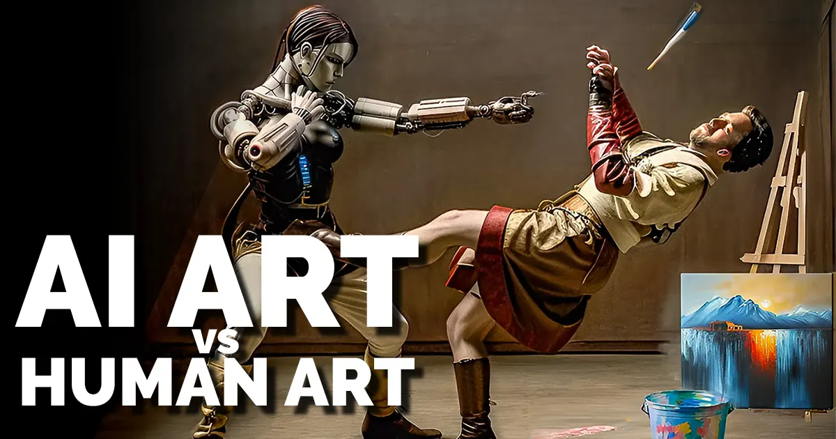 AI Art vs Human Art psd-dude.com Resources