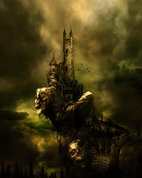castle by 666Kain-666 photoshop resource collected by psd-dude.com from deviantart